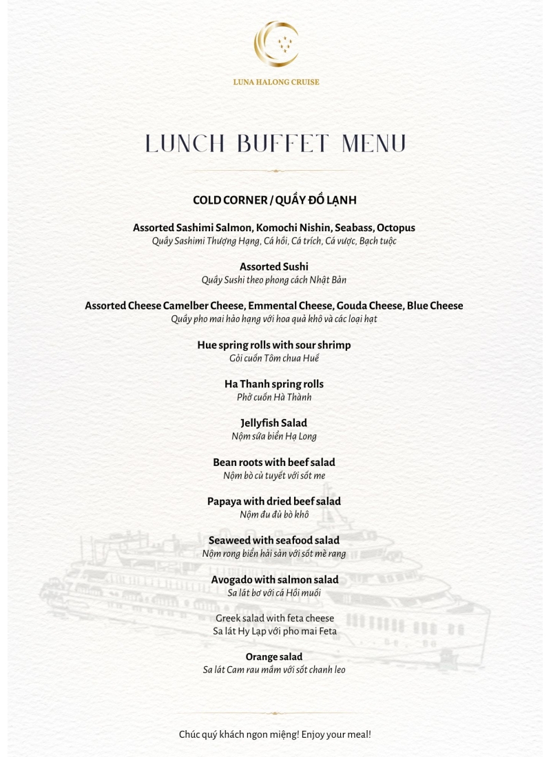 Lunch Buffet Menu 1