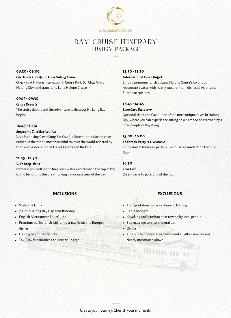 Itinerary Updated - Winter Journey